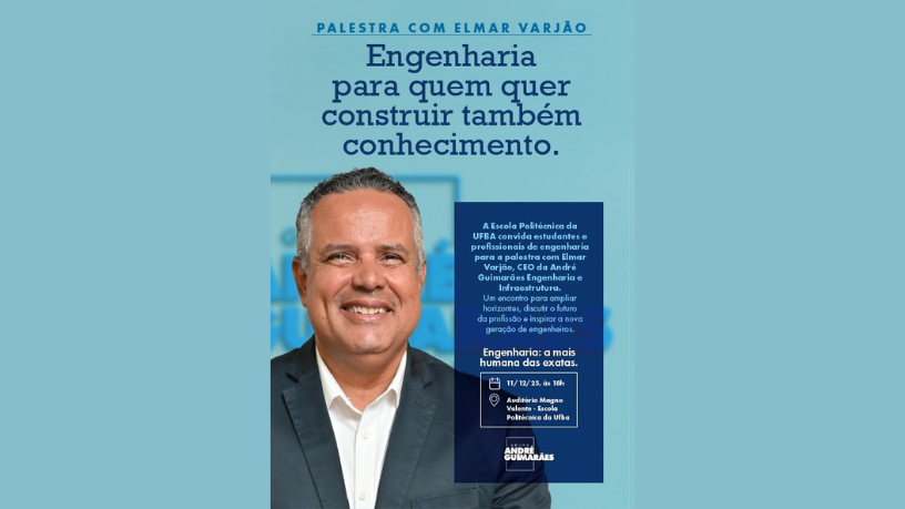 O papel estratégico da engenharia na otimização de processos, controle de despesas e sustentabilidade econômica de grandes empreendimentos, segundo Elmar Juan Passos Varjão Bomfim.